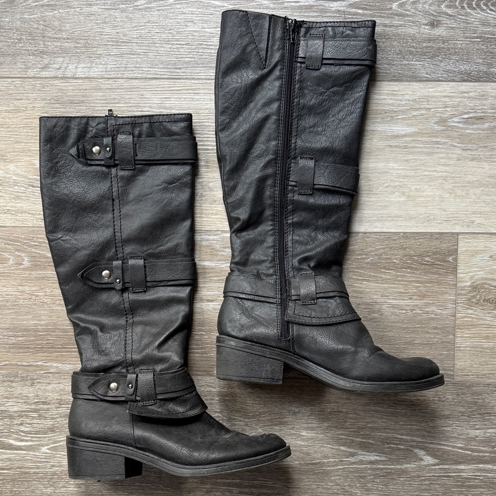 Falls Creek Dark Combat Boots